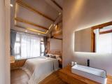 Cha Ji Selected Double Bed Room [Fresh Air + Large Screen Cinema + Smart Toilet + Chinese Courtyard]