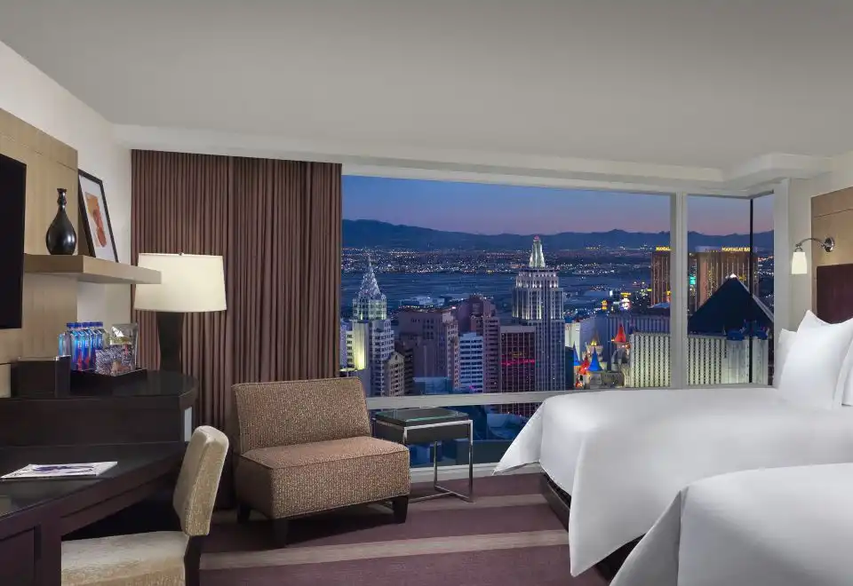 Deluxe Strip View Two Queen Beds Room