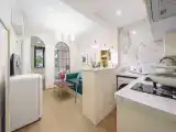 Wutong Light Retro Cream Style One Bedroom Family Room