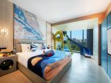 Spaceship Themed Family Double Bed Room (Double Bed + Bunk Bed With Slide)