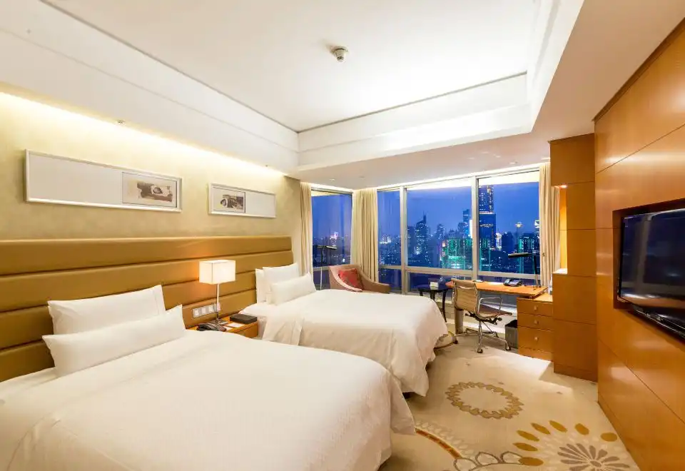Executive Lake-View Twin Room (Zijin Mountain Purple Aura Comes From The East + Nanjing City In Full View)