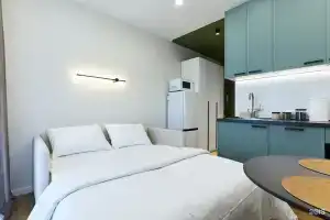 Studiya s vidom na gory i kabinetom Apartments