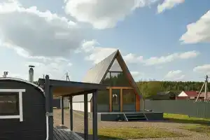 A-frame by the river Cottage