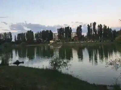 Gostevoi korpus 3 v pansionate " Zolotye peski". Selo Bosteri. Issyk- Kul'. Kyrgyzstan. - 2