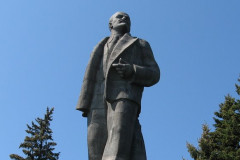 The Monument To Lenin in Dubna
